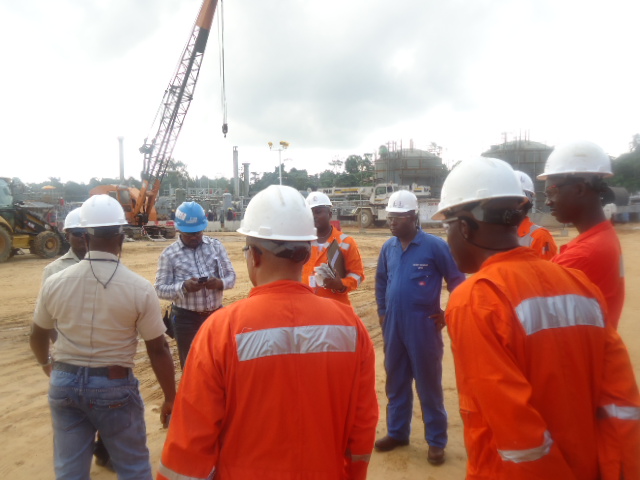 Safety briefing at Site
